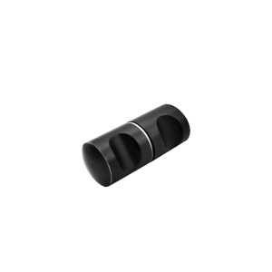 BOTON PERILLA PARA VIDRIO TEMPLADO NEGRO
