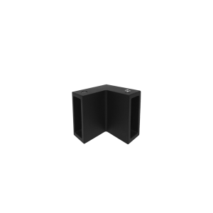 CONECTOR RECTANGULAR 90°  2 CORREDIZA NEGRO