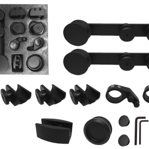 KIT DE PUERTA CORREDIZA NEGRA